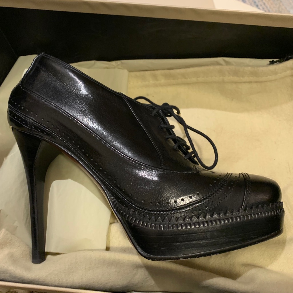 Burberry Black Leather Booties! Love
